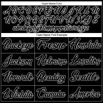 Personalized Black and White Baseball Jersey for Men and Women - Custom Sports Apparel Personalized Black Black-White Baseball