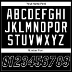 Personalized Black and White Baseball Jersey for Men and Women - Custom Sports Apparel Personalized Black Black-White Baseball