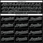 Personalized Black and White Baseball Jersey for Men and Women, Customizable Sportswear Personalized Black Black-White Baseball