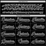 Custom Name and Number Black-White Hockey Jersey - Personalized Team Jersey Personalized Black Black-White Hockey Jersey