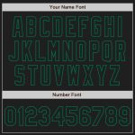 Custom Name Number Baseball Jersey - Personalized Black White Kelly Green Authentic Split Fashion Team Personalized Black