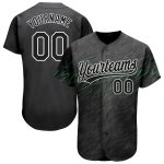 Personalized 3D Pattern Black White Neon Green Baseball Jersey with Custom Name & Number - Authentic Team Apparel Personalized