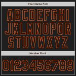 Personalized Black White-Orange Authentic Split Fashion Baseball Jersey Custom Name & Number Personalized Black Black White-Orange
