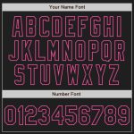 Personalized Black White Pink Split Fashion Baseball Jersey for Men and Women Personalized Black Black White-Pink Split Fashion