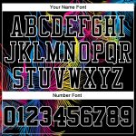 Personalized Black and White Basketball Jersey Round Neck Sublimation Suit Personalized Black Black-White Round Neck Sublimation