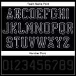 Custom Name and Number Personalized Snapback Hat - Adjustable Black and White Stitched Team Cap Personalized Black Black-White