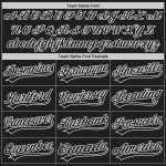 Personalized Unisex Softball Jersey - Black and White Two-Button Design Personalized Black Black-White Two-Button Unisex