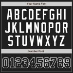 Personalized Unisex Softball Jersey - Black and White Two-Button Design Personalized Black Black-White Two-Button Unisex
