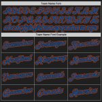 Personalized Black Blue Orange Basketball Jersey - Authentic Throwback Style Personalized Black Blue-Orange Authentic Throwback