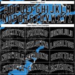 Custom 3D Torn Paper Style Basketball Jersey in Black Blue-White, Personalized Design Personalized Black Blue-White 3D Torn