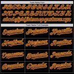 Personalized Black Burgundy Gold Throwback Baseball Jersey - Custom Design Sports Apparel Personalized Black Burgundy-Gold