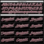 Custom Name and Number Authentic Baseball Jersey - Personalized Black and Burgundy-White Design Personalized Black Burgundy-White