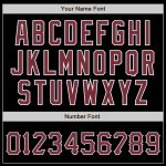 Custom Name and Number Authentic Baseball Jersey - Personalized Black and Burgundy-White Design Personalized Black Burgundy-White