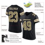 Customizable Black Camo Football Jersey for Men and Women, Cream Mesh Fabric, Perfect for Teams and Fans Personalized Black