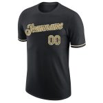 Personalized Black Camo Performance T-Shirt for Men and Women, Cream Accent, Moisture-Wicking, Activewear T-Shirt Personalized