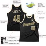 Personalized Black Camo Basketball Jersey - Retro Throwback Style Personalized Black Camo-Cream Throwback Basketball Jersey