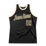 Personalized Black Camo Basketball Jersey - Retro Throwback Style Personalized Black Camo-Cream Throwback Basketball Jersey