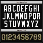 Personalized Bomber Jacket Black Camo Olive Two Tone Full-Snap Varsity Letterman Personalized Black Camo-Olive Bomber Full-Snap