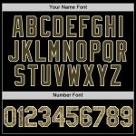 Custom Name and Number Two Tone Black Camo Olive-Cream Bomber Hoodie Jacket Full-Snap Varsity Letterman Personalized Black