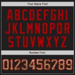 Personalized Black Red Camo Baseball Jersey for Men, Custom Team Gear - 2 Personalized Black Camo-Red Baseball Jersey 2