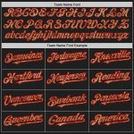 Personalized Black Red Camo Baseball Jersey for Men, Custom Team Gear - 2 Personalized Black Camo-Red Baseball Jersey 2