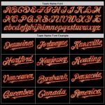 Custom Name and Number Personalized Black Camo Red Varsity Letterman Bomber Hoodie Jacket Personalized Black Camo-Red Bomber