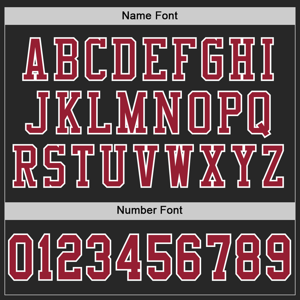 Personalized Black Cardinal-White Mesh Authentic Football Jersey Team Custom Name and Number Custom Black Cardinal Football Jersey with White Mesh - Personalized Team Name and Number Personalized Black Cardinal-White - Image 4
