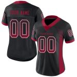 Personalized Black Cardinal Drift Fashion Football Jersey - White Mesh Design Personalized Black Cardinal-White Mesh Drift
