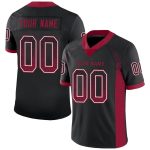Custom Black Cardinal Football Jersey with White Mesh - Personalized Name & Number Drift Fashion Style Personalized Black