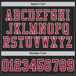 Black Cardinal Personalized Football Jersey - White Mesh Design for Custom Style Personalized Black Cardinal-White Mesh Football