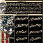Custom Name and Number 3D Skull Performance T-Shirt - Personalized Black City Cream with American Flag Design Personalized
