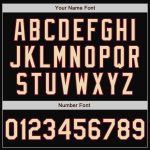 Custom Name Number Black Cream Crimson Varsity Letterman Bomber Jacket - Personalized Full-Snap Team Jacket Personalized