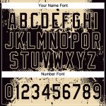 Custom Name Number Unisex Softball Jersey Black Cream 3D Abstract Splatter Grunge Art Two-Button Design Personalized Black