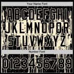Custom Name and Number Dripping Splatter Art Black Cream 3D Pattern Baseball Jersey - Personalized Team Jersey Personalized