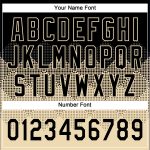 Custom Name Number Unisex Softball Jersey - Personalized Black Cream 3D Gradient Square Pattern, Two-Button Design Personalized
