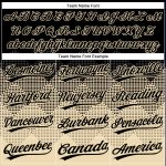 Custom Name Number Unisex Softball Jersey - Personalized Black Cream 3D Gradient Square Pattern, Two-Button Design Personalized