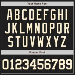 Customizable Black Cream Baseball Jersey - Authentic Design for Sports Fans Personalized Black Cream Authentic Baseball Jersey