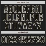 Custom Name Number Personalized Black Cream Baseball Jersey Raglan Sleeves Authentic Team Gear Personalized Black Cream Authentic