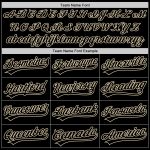 Custom Name and Number Authentic Black Cream Throwback Baseball Jersey - Personalized Team Apparel Personalized Black Cream