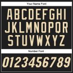 Personalized Black Baseball Jersey with Cream Details - Custom Team Apparel Personalized Black Cream Baseball Jersey