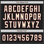 Custom Name and Number Personalized Baseball Jersey - Black Cream-Crimson Authentic Raglan Sleeves Personalized Black Cream-Crimson