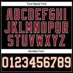 Custom Team Jersey with Name and Number - Personalized Black Cream-Crimson Mesh Authentic Football Jersey Personalized Black