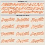 Personalized Black and Orange Split Fashion Baseball Jersey for Men and Women Personalized Black Cream-Orange Split Fashion