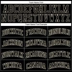 Custom Name and Number Basketball Jersey - Personalized Black Cream Pinstripe Authentic Team Jersey Personalized Black Cream