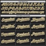 Custom Name Number Jersey Unisex Softball Personalized Black Cream Pinstripe Camo Two-Button Design Personalized Black Cream