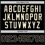 Personalized Team Jersey with Custom Name and Number - Black Cream Pinstripe Sleeveless Baseball Jersey Personalized Black
