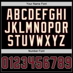 Custom Personalized Black Cream Pinstripe Baseball Jersey with Crimson Accents, Sleeveless - Custom Name & Number Personalized