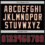 Custom Name Number Crimson Cream Black Cream Pinstripe Baseball Jersey - Personalized Authentic Team Jersey Personalized