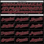 Custom Name Number Crimson Cream Black Cream Pinstripe Baseball Jersey - Personalized Authentic Team Jersey Personalized