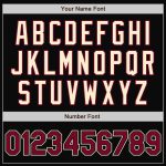 Custom Name and Number Black Cream Maroon Pinstripe Bomber Varsity Letterman Jacket - Personalized Full-Snap Team Jacket